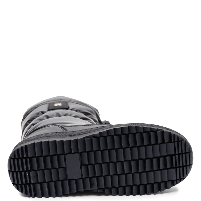 Tommy Hilfiger Wodoodporne Ocieplane Śniegowce Damskie Na Platformie Czarne T3AC-35207