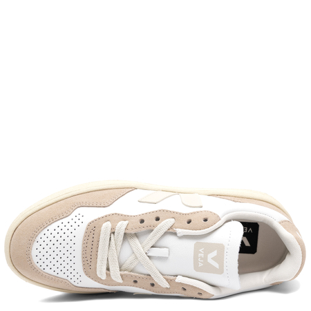 Veja Sneakersy damskie skórzane White Pierre biało - beżowe