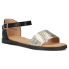 Filippo Women's Flip-Flops Gold Black