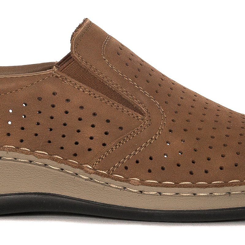 Rieker Men's Brown Slip-on Low Shoes
