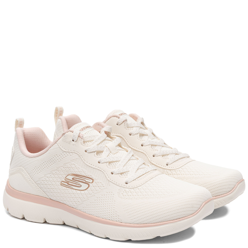 Skechers Sneakersy Damskie z Pianką Memory Foam Beżowe 150291-NAT