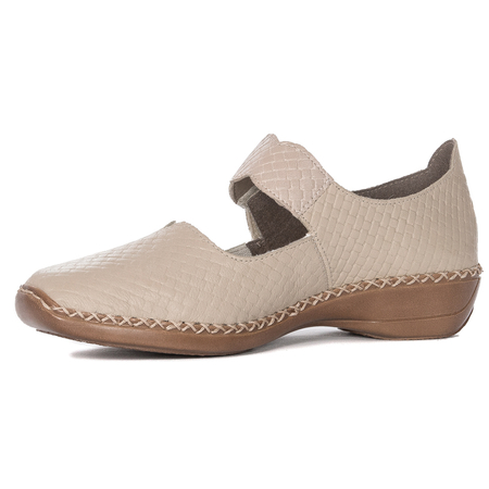 Rieker Women's Velcro Beige Low Shoes