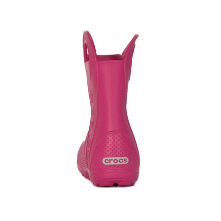 Crocs Children Rain Boots Candy Pink Handle Boot