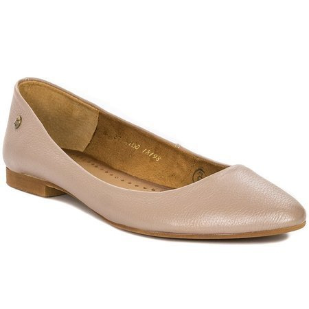 Maciejka 04100-10/00-8 Beige Metallic Ballerina