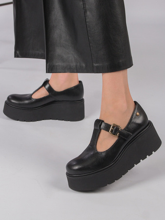 Maciejka 6271A-01/00-1 Black flat shoes