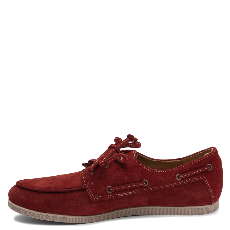 Maciejka Leather Suede Boat Shoes Casual Red 07799-44/00-1