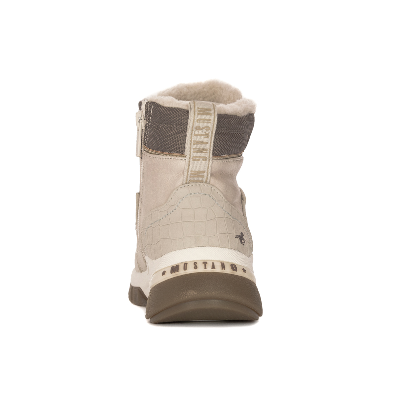 Mustang Botki damskie ocieplane Ivory