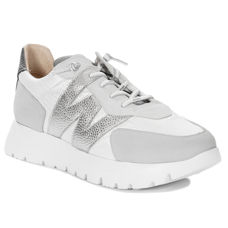 Wonders Women's Platform Half Shoes Blanco