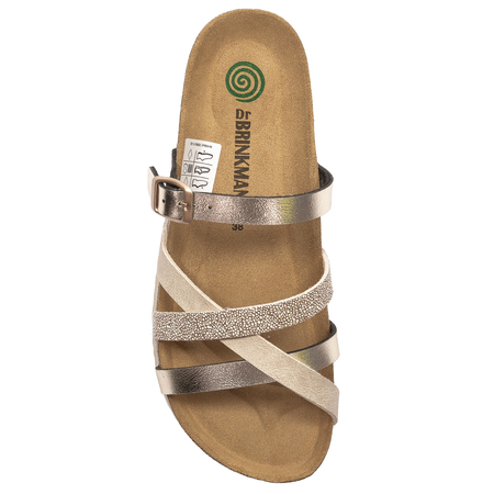 Dr. Brinkmann Women's Flip-Flops Gold