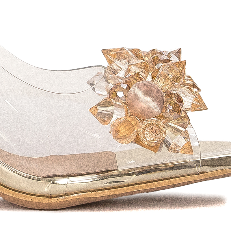 S.Barski Women's high-heeled sandals Gold