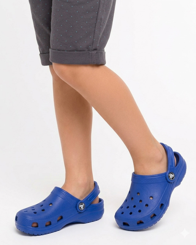 Crocs Classic Clog K Blue Bolt Slides