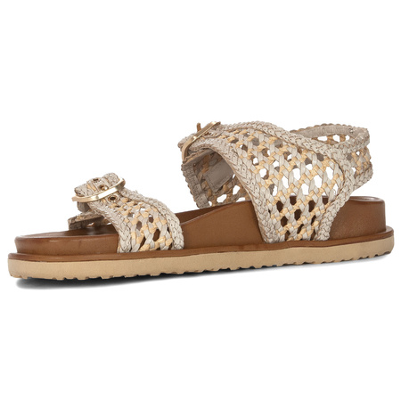  Inuovo Women's Leather Sandals White