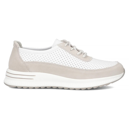 Filippo Leather White Low Shoes