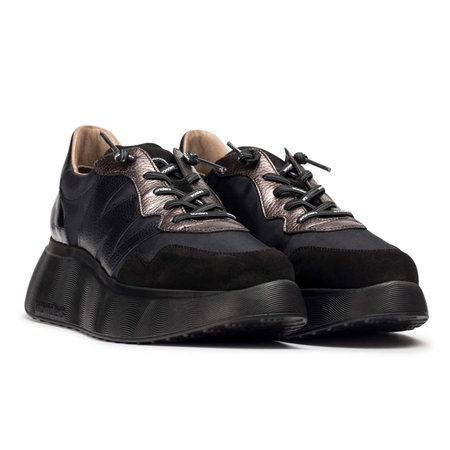 Wonders Women's Platform Half Shoes Trend I Negro