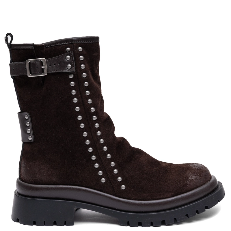Maciejka Women's Leather Ankle Boots Comfortable Flat Brown K7727-02/00-7