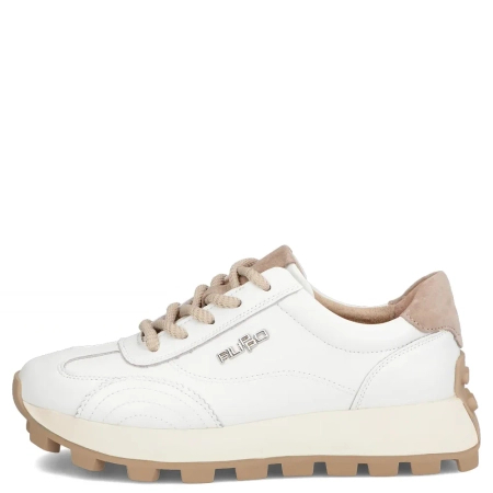 Filippo Fashionable Leather Platform Women's Sneakers White DP7498-26-WH