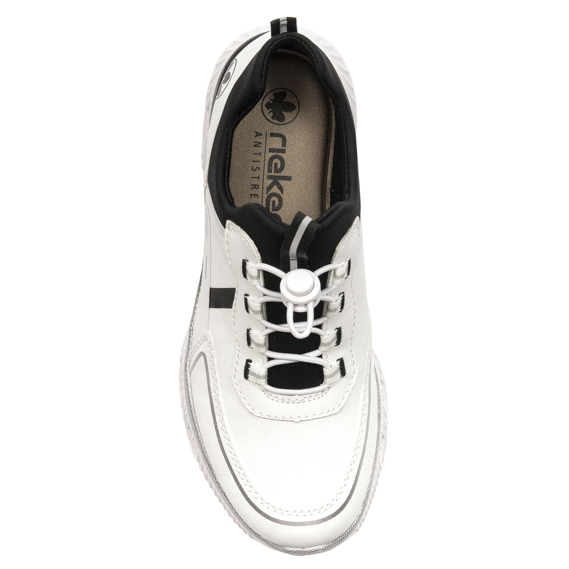 Rieker Sneakersy półbuty damskie White Combination białe