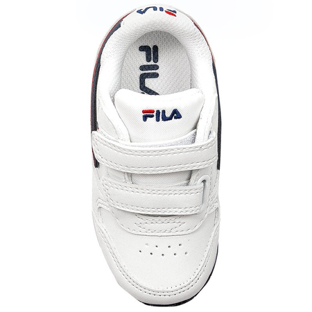 Fila Orbit Velcro Infants 1011080.98F White Dress Blue Sneakers 