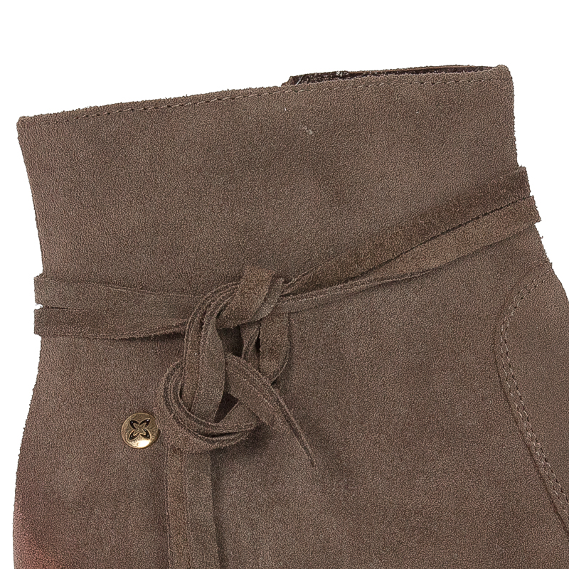 Maciejka Light Brown Women's Velor Boots