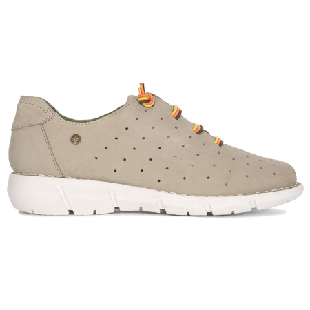 Maciejka Women's Leather Half Shoes Beige