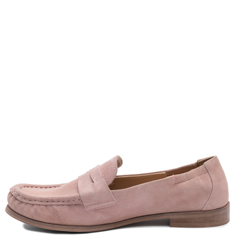 Maciejka Suede Leather Loafers Pink HJ764-15/00-1