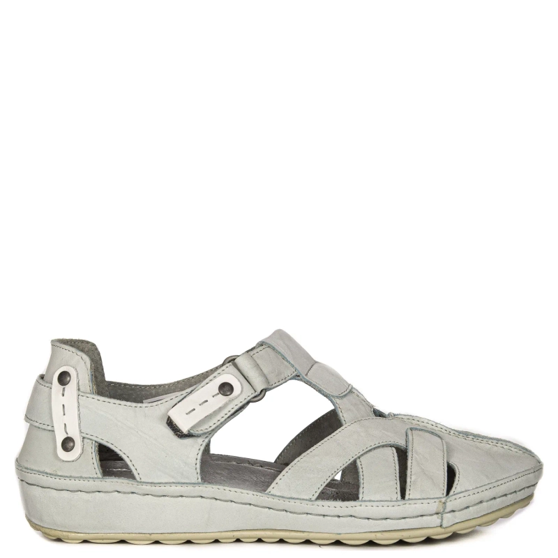 Maciejka Comfortable Leather Closed Toe Sandals Vintage Blue 1403S-06/00-5