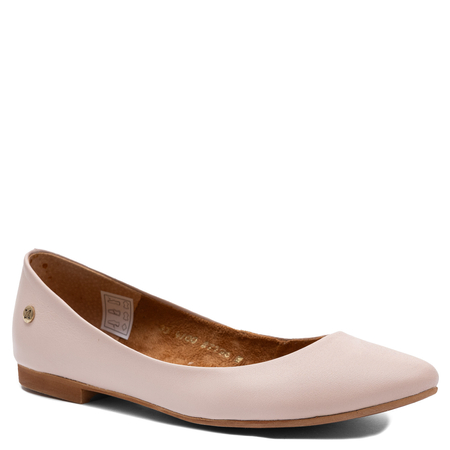 Maciejka Leather Almond Toe Ballet Flats Elegant Nude Beige 4100W-15/00-8