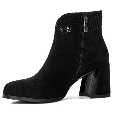 S.Barski Women's black ankle boots
