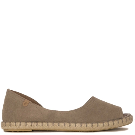 Verbenas Cruz Suede Espadrilles Beige CRUZ-SER-PIEDRA
