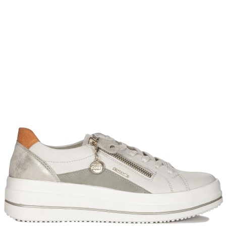 Remonte women's leather White Combi sneakers