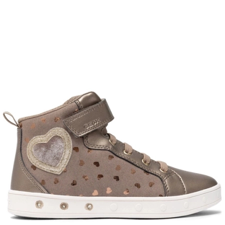 Geox Children's Sneakers Dk Beige- Platinum