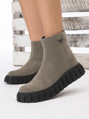 Filippo Taupe Suede Ankle Boots for Women