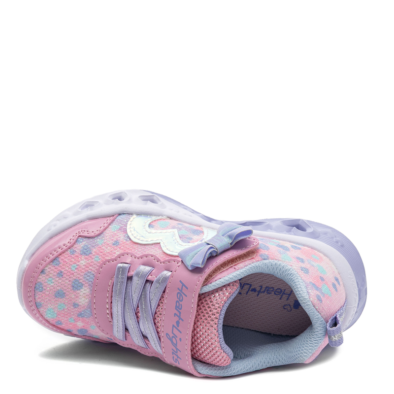 Skechers Heart Lights Kids' Sport Sneakers Light-Up Pink 302691N-PKLV