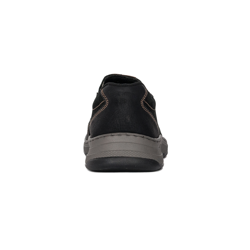Rieker Men's slip-on shoes schwarz black
