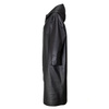 Opra Women's leather Rim Black Coat
