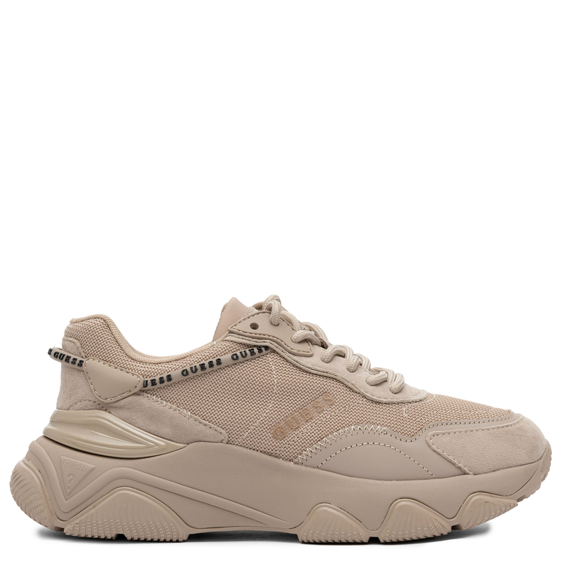 Guess Micolar Platform Sneakers Women’s Lace-Up Nude FL7MICLEA12