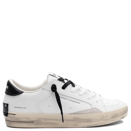 Crime London SK8 DELUXE Leather Sneakers White 17100PP6.10