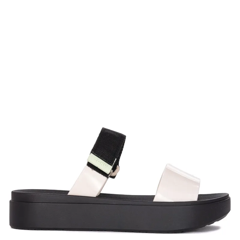 Zaxy Step Tam Fem Black & White flip-flops