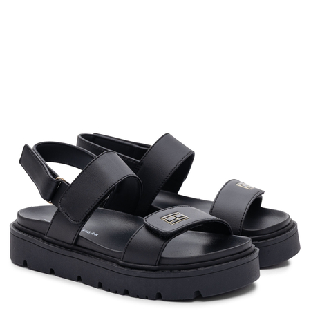 Tommy Hilfiger Sandały Damskie na Platformie Czarne T3A2-34284-BLACK