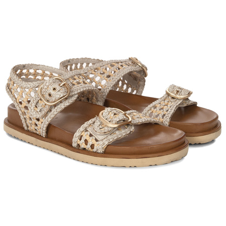  Inuovo Women's Leather Sandals White