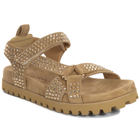 Alma En Pena Sandały damskie Suede Sand 