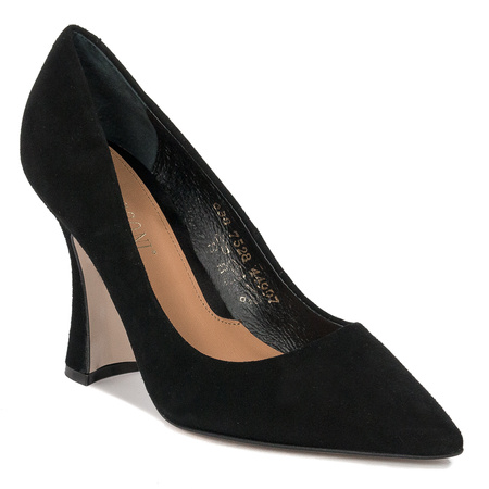 Visconi Black velor leather women's Pumps