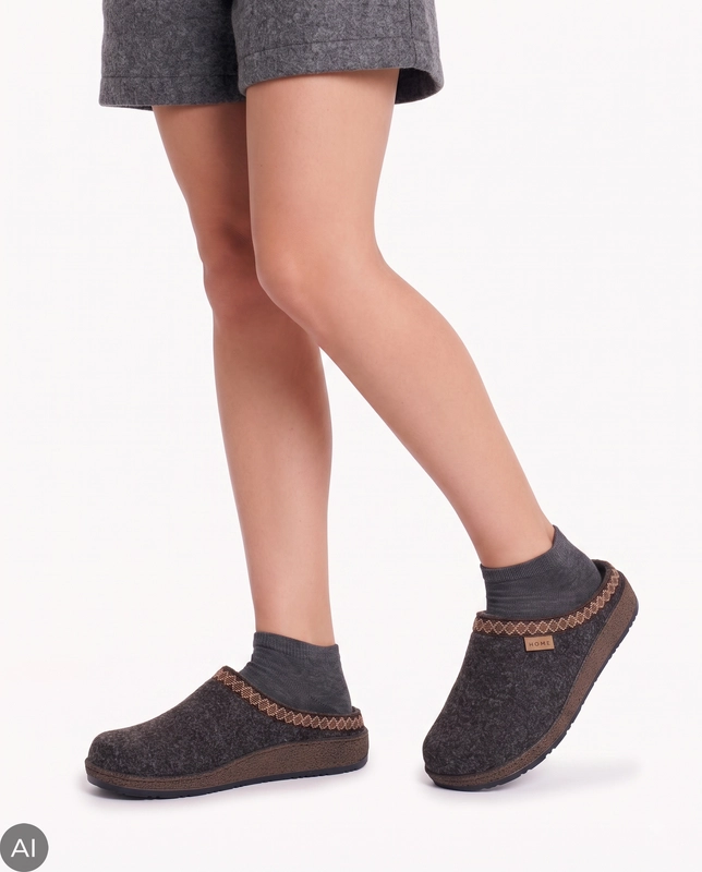 Inblu Comfortable Women's Home Slippers Textile Brown NL000012