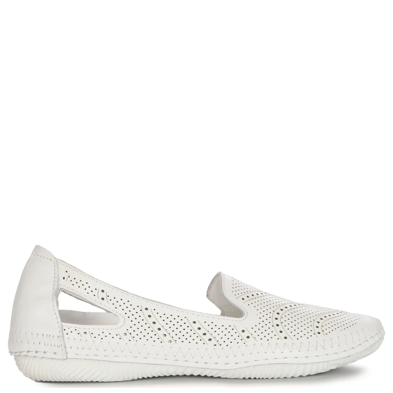 Vacarro Women's leather white low shoes