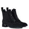 S.Barski Women's Leather Boots, Black