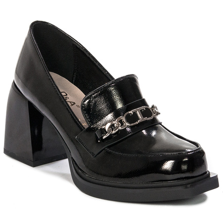 S.Barski D&A MR870-7259 Black Women's Pumps