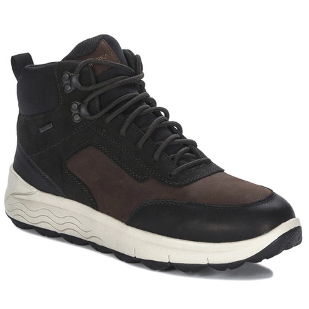 GEOX Men's leather boots coffee