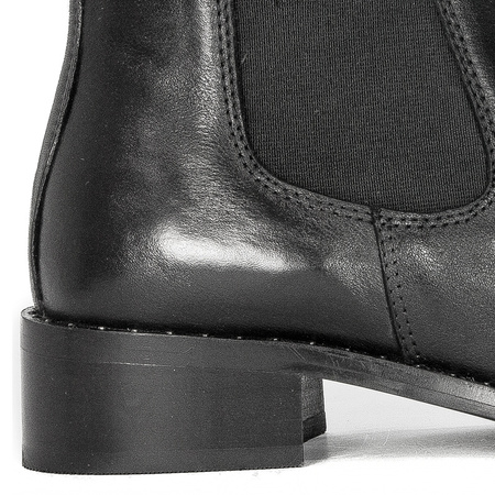 Sztyblety Venezia Kay ESTER2129E Black skórzane Czarne
