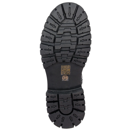 Botki GOE II2N4044 Black Print botki skórzane z czaszką Czarne