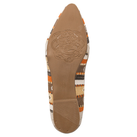 Maciejka Navy Beige Ballerina Shoes